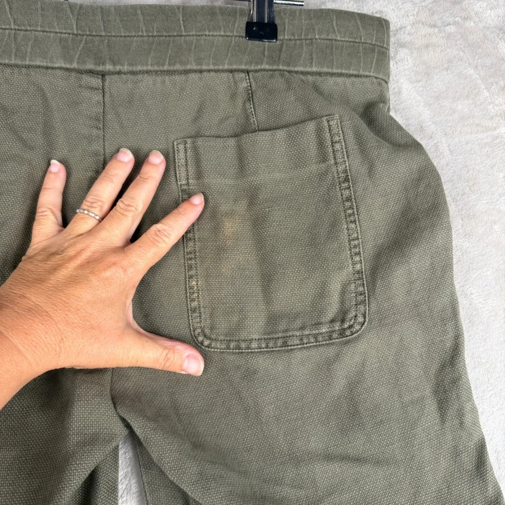 Standard‎ James Perse Olive Green Cotton Linen Drawstring Pants WXE1572 Size 1